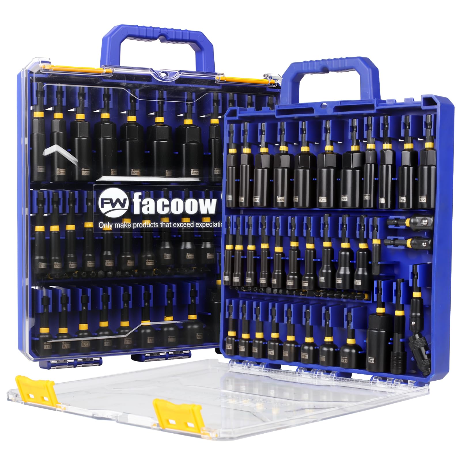 ★Mcojik.f★ Facoow 55PCS Impact Nut Driver Set, Magenetic Nut Driver Set